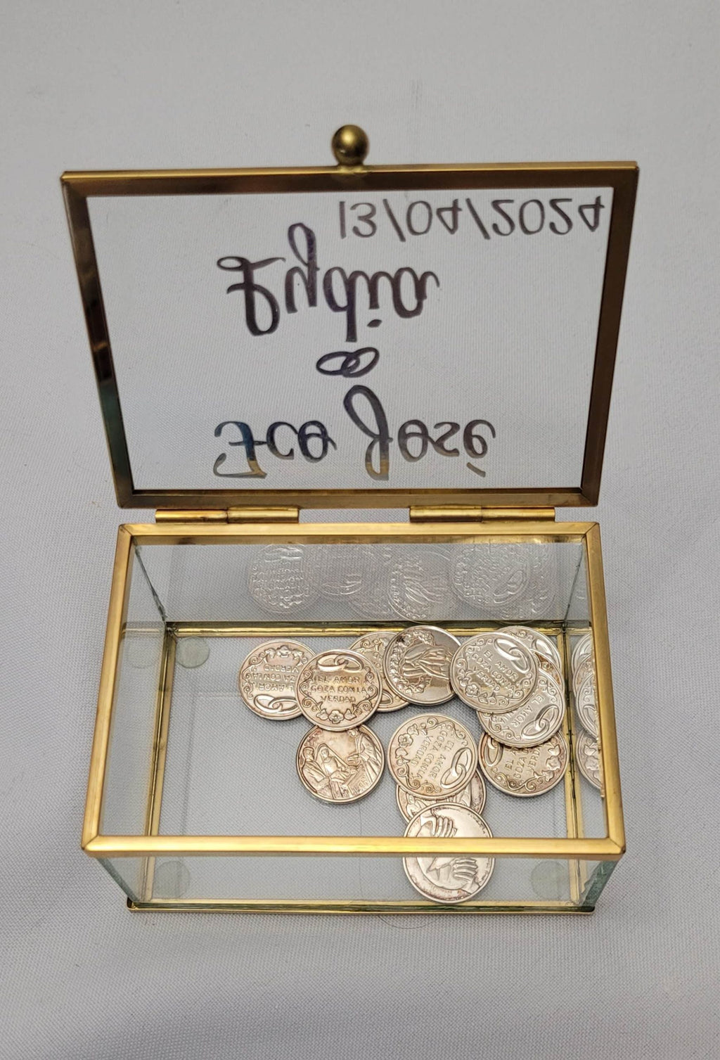 Cajita arras o porta alianzas