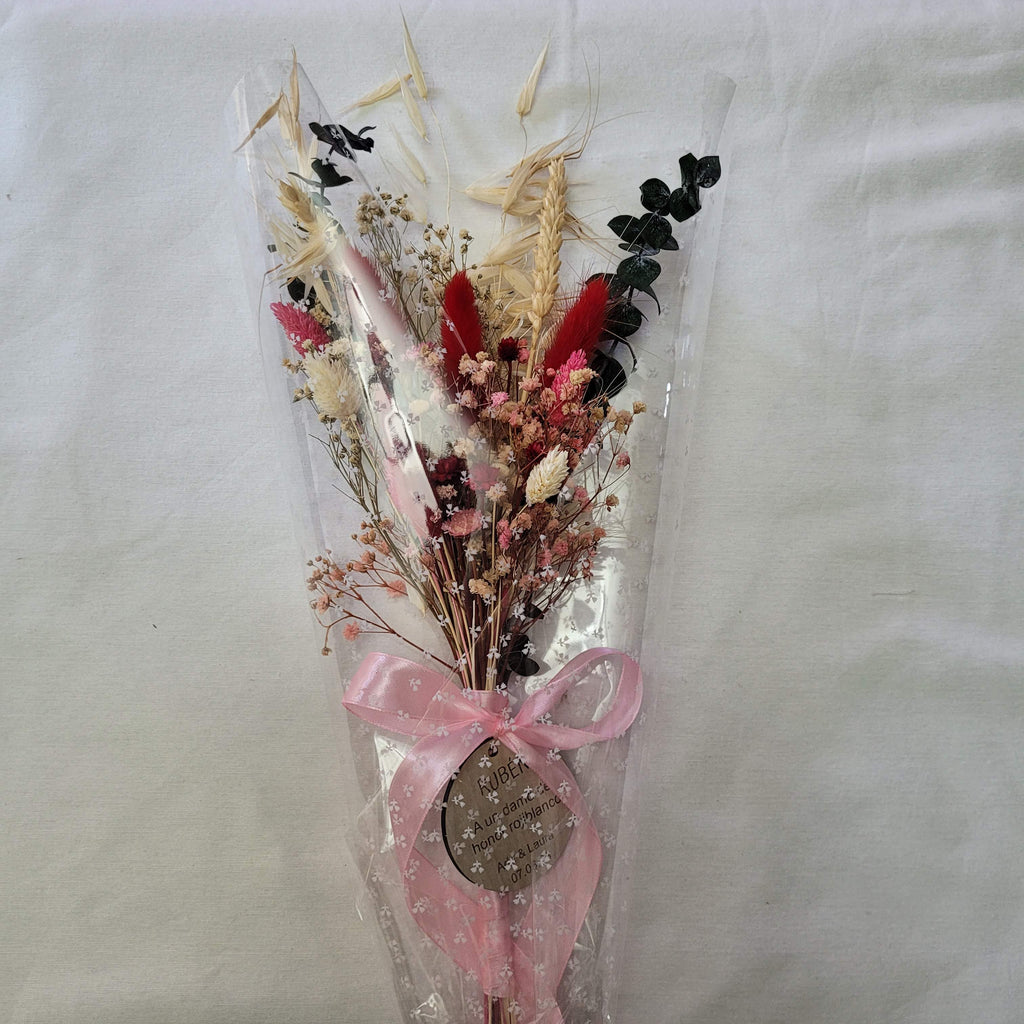 Ramo flores preservadas con chapa personalizada