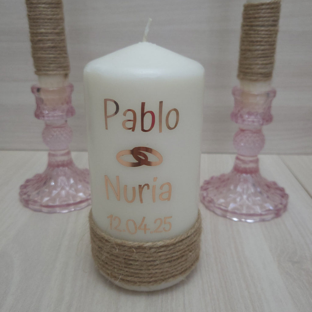 Ritual de la Luz para Boda Personalizado | Velas Personalizadas | nelu.dreams
