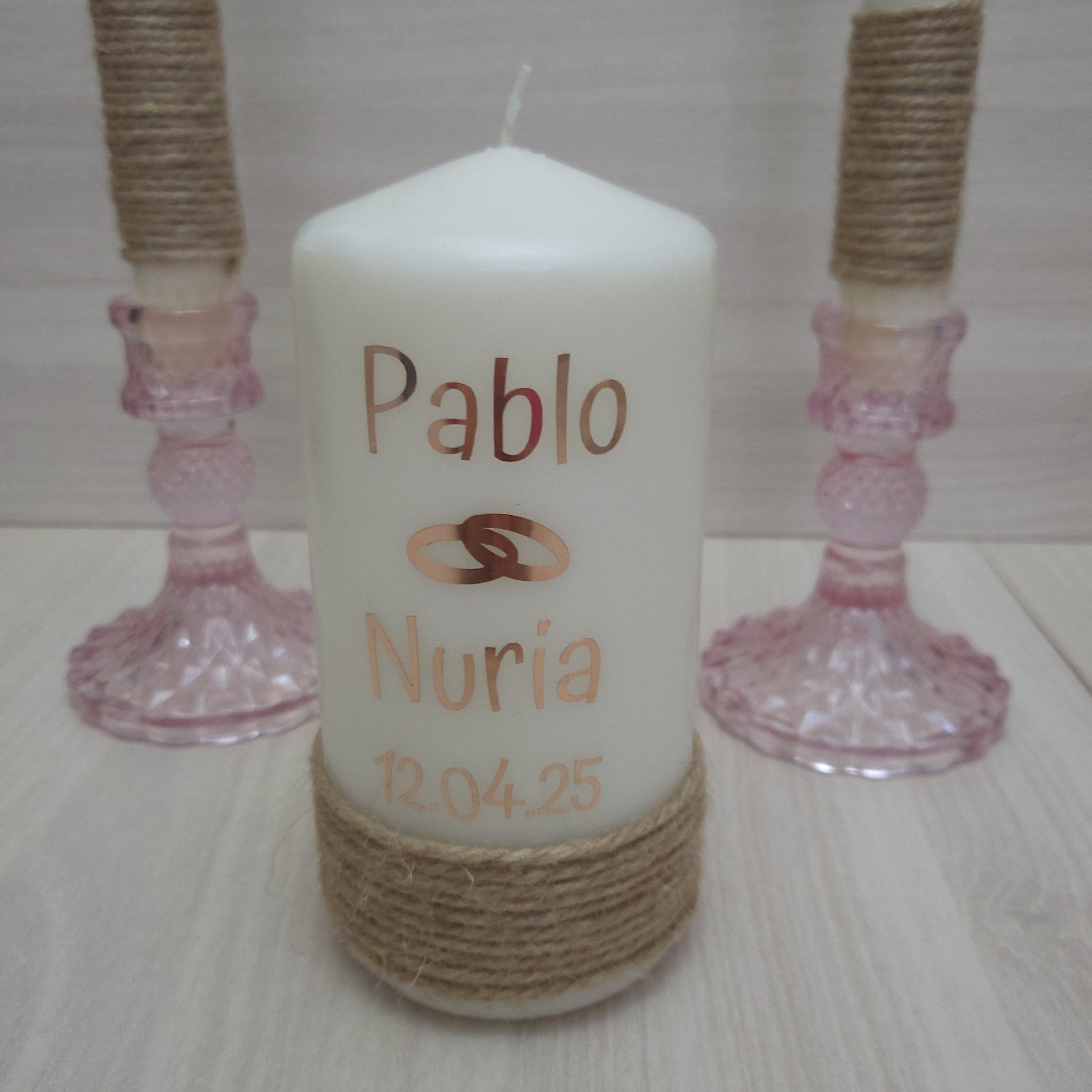 Ritual de la Luz para Boda Personalizado | Velas Personalizadas | nelu.dreams