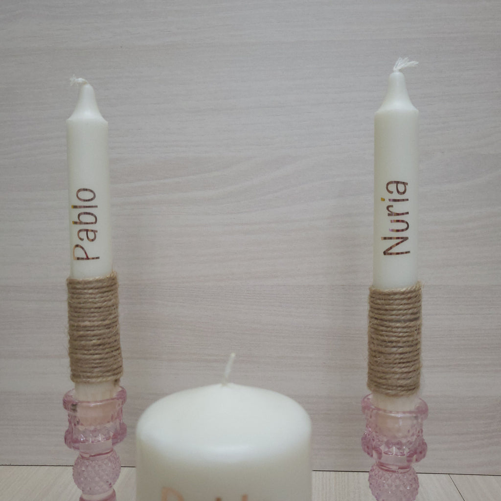 Ritual de la Luz para Boda Personalizado | Velas Personalizadas | nelu.dreams