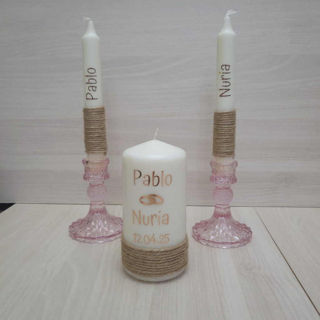 Ritual de la Luz para Boda Personalizado | Velas Personalizadas | nelu.dreams