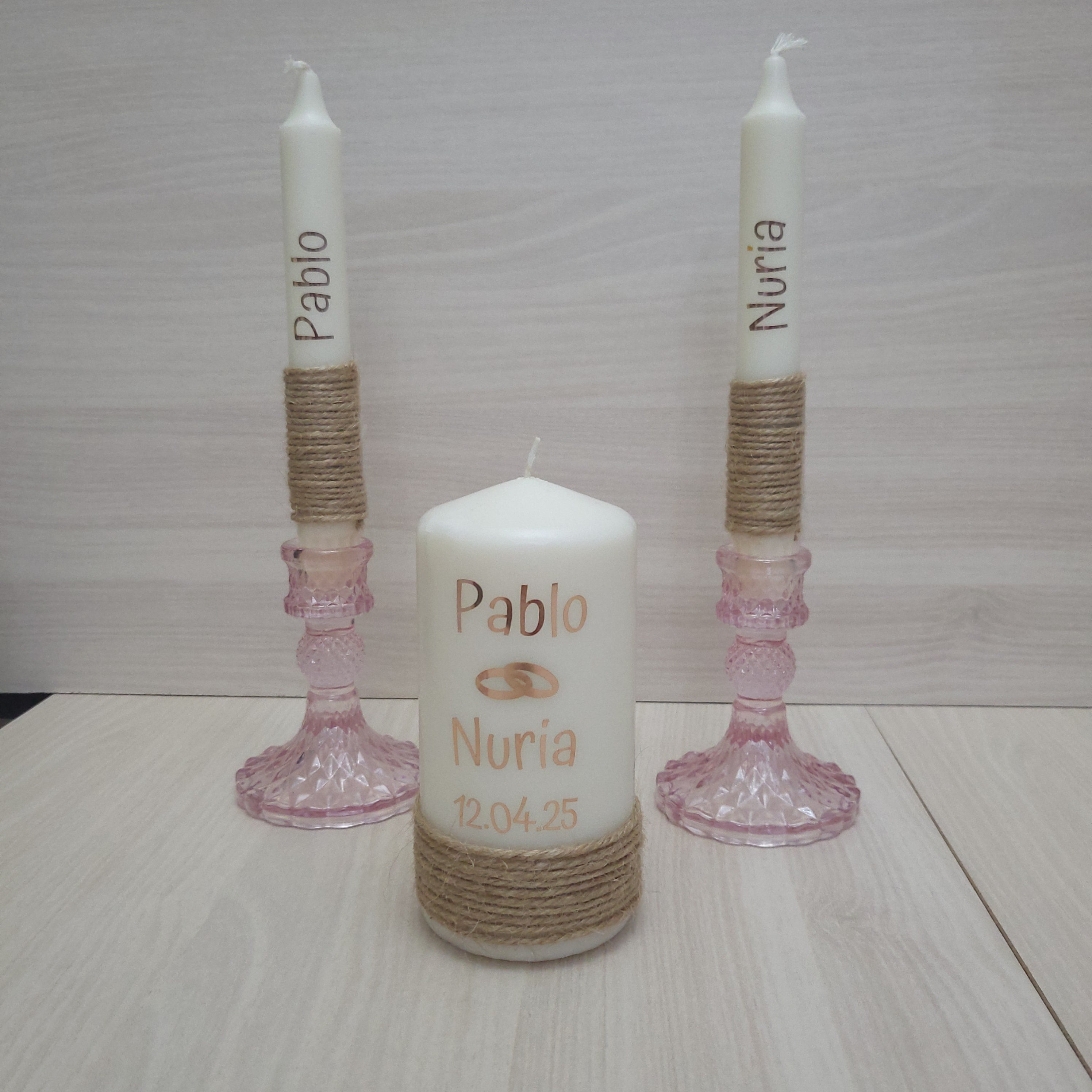 Ritual de la Luz para Boda Personalizado | Velas Personalizadas | nelu.dreams