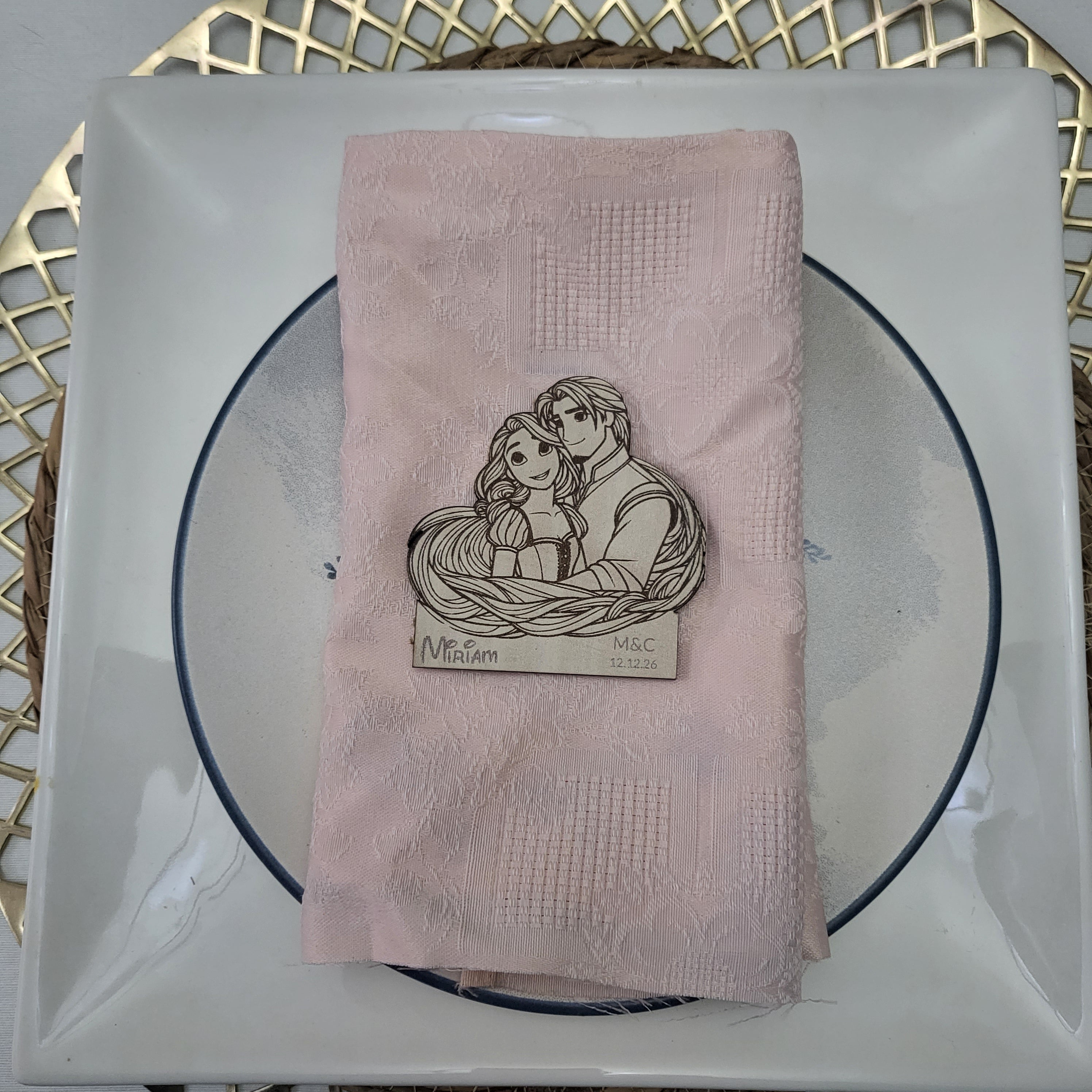 Marcasitios Princesa Personalizado con Imán para Comuniones y Eventos