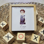 Tres en Raya Personalizado en Madera  Modelo niño comunión 2 – Un Recuerdo para Siempre