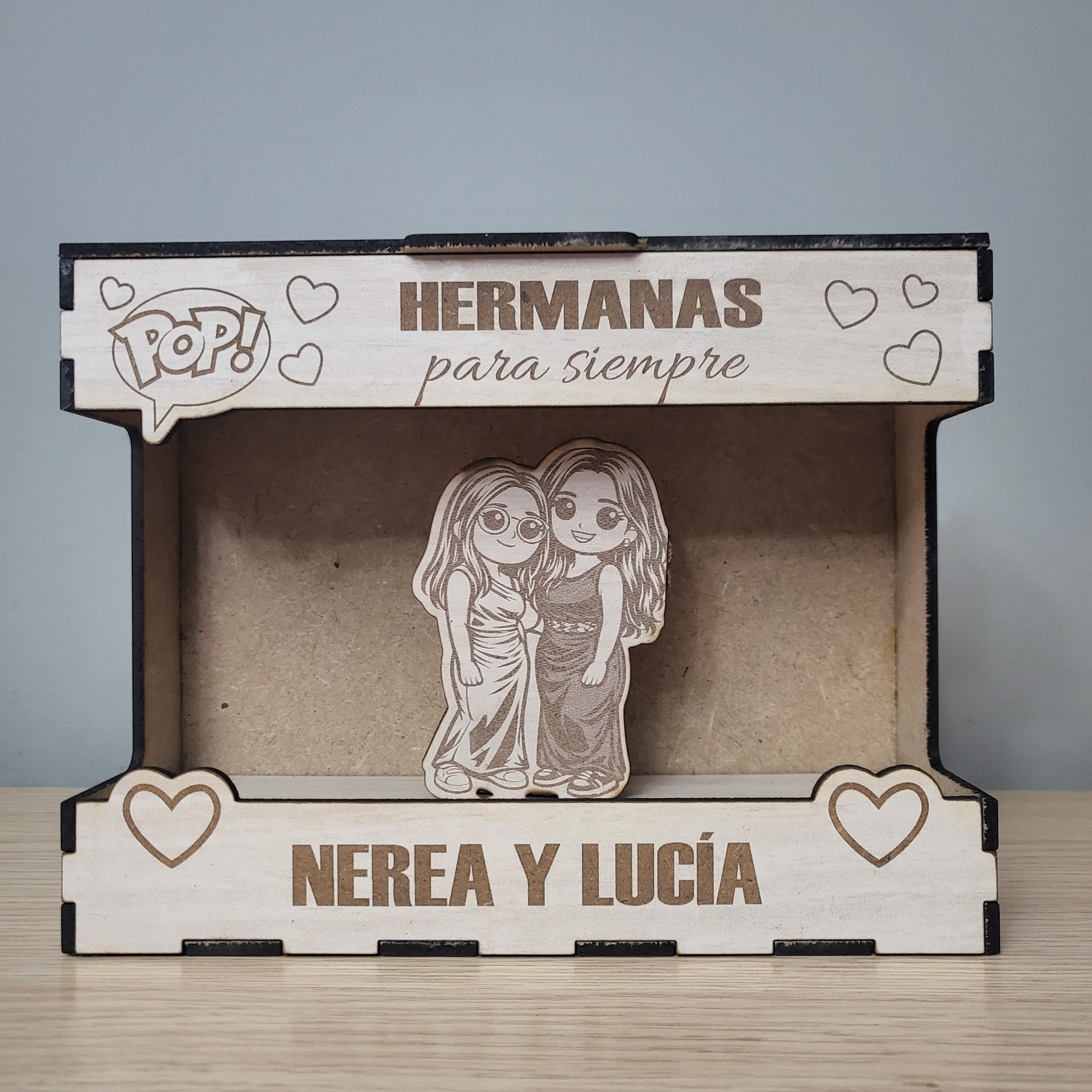 🌟 Caja Funko Personalizada de Madera – Regalo Único para Bodas, Comuniones y Eventos