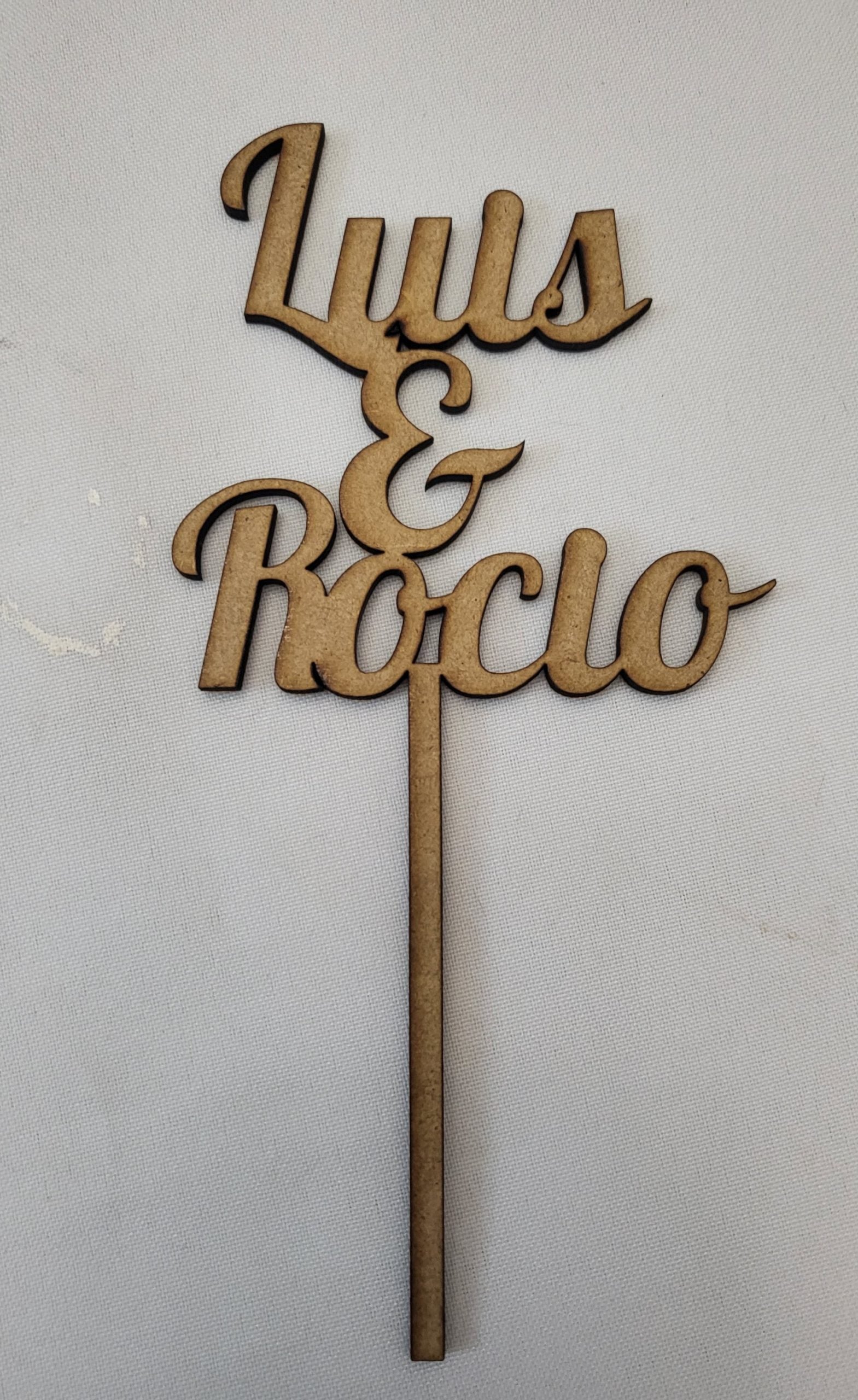 Topper para tarta boda