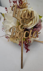 Topper para tarta boda