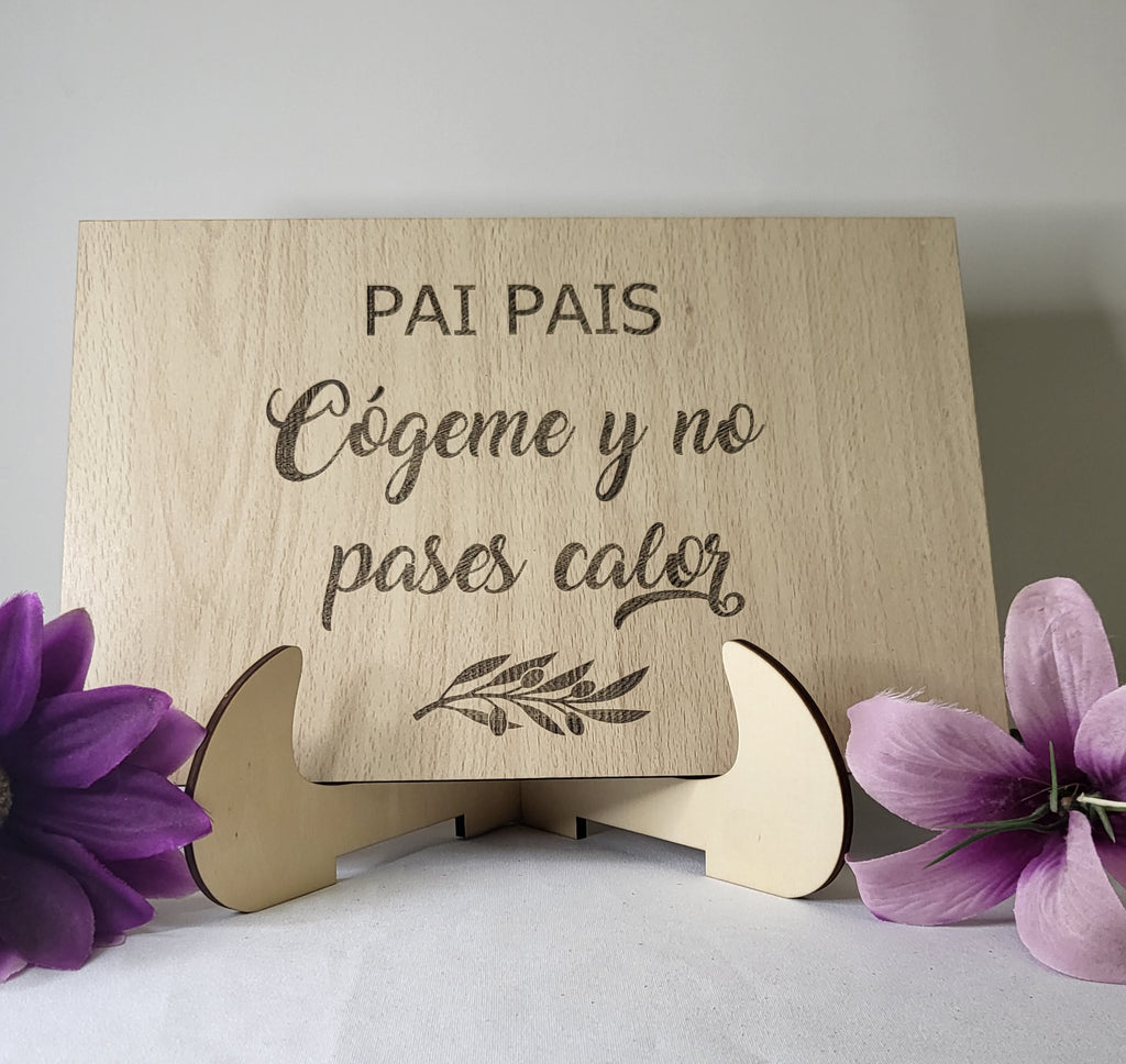 Cartel madera pai pais