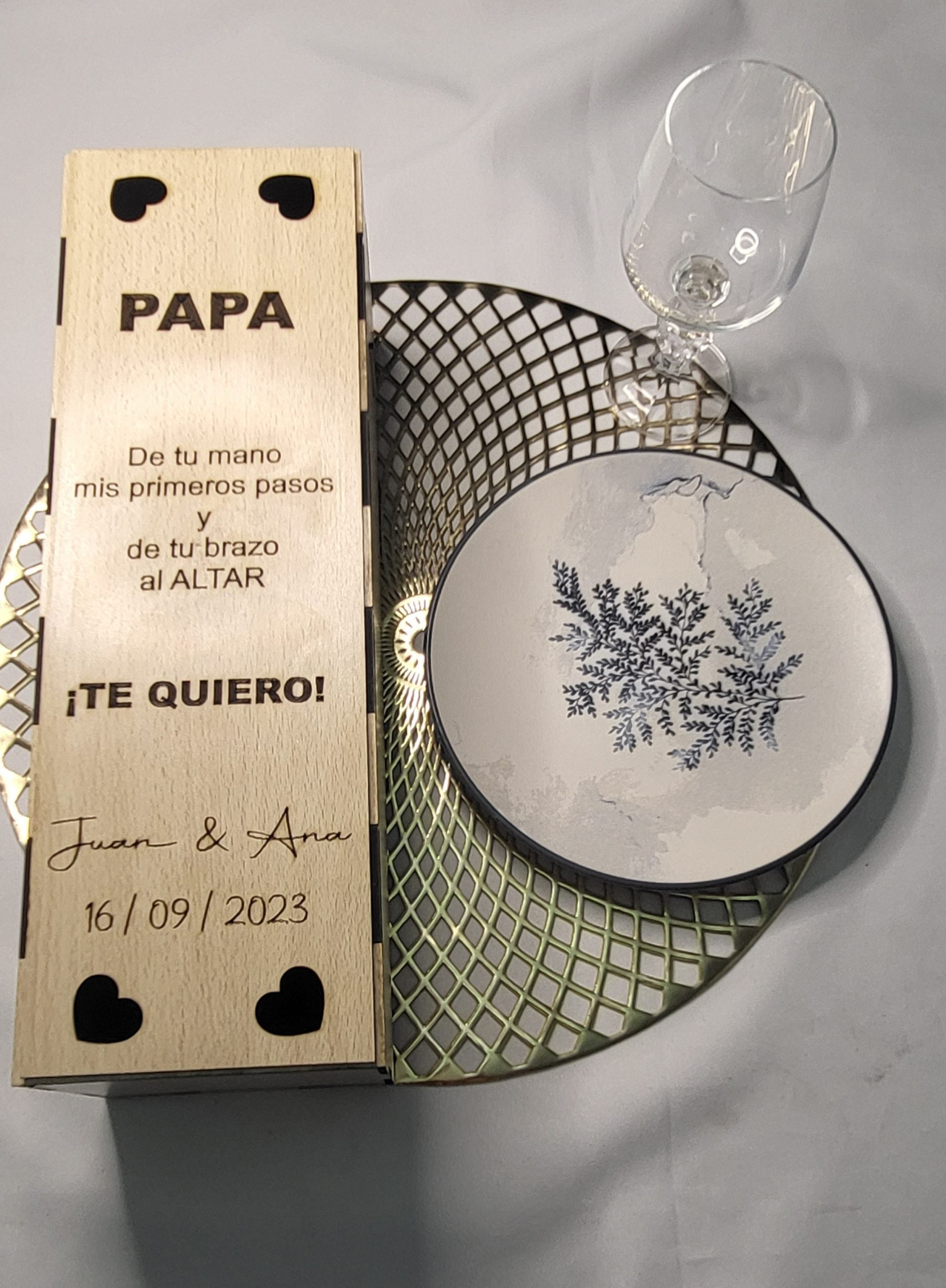 Caja de botella para vino