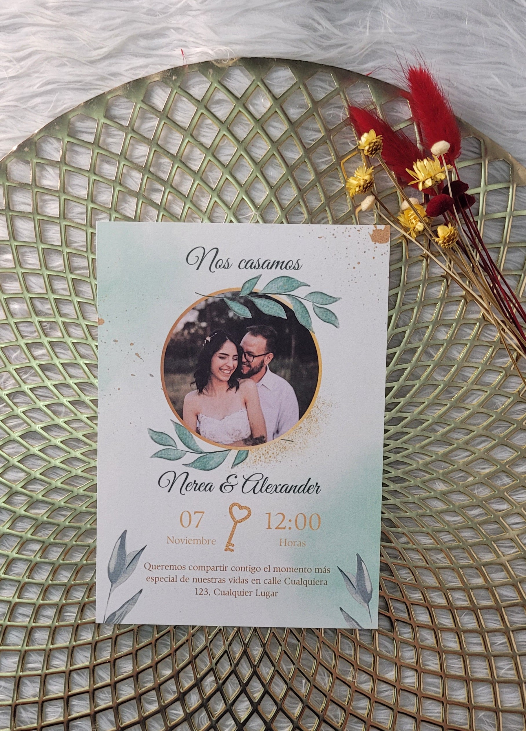 Invitación modelo olivo