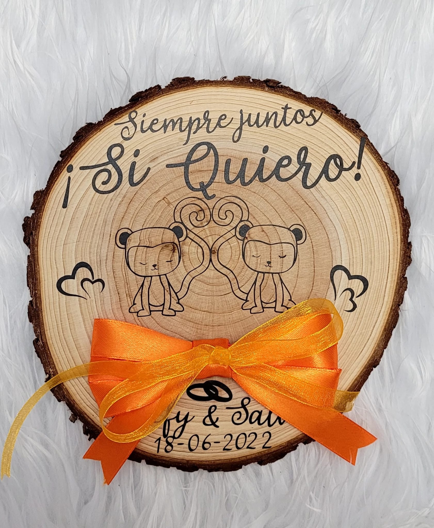 Porta alianzas siempre juntos monitos