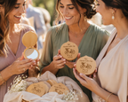Espejo de Bambú con Tapa Personalizado para Invitadas de Boda | Modelo Bici | Grabado Láser | Nelu Dreams
