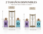 Reloj Pequeño de Arena Personalizado para Boda con 2 Frascas | Ritual de Arena