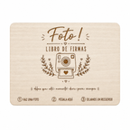 Cartel Personalizado para Libro de Firmas de Boda | Disponible en Vertical y Horizontal | Con o Sin Soporte