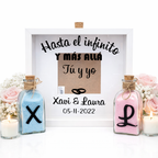 Ritual de arena para bodas personalizado Hasta el infinito