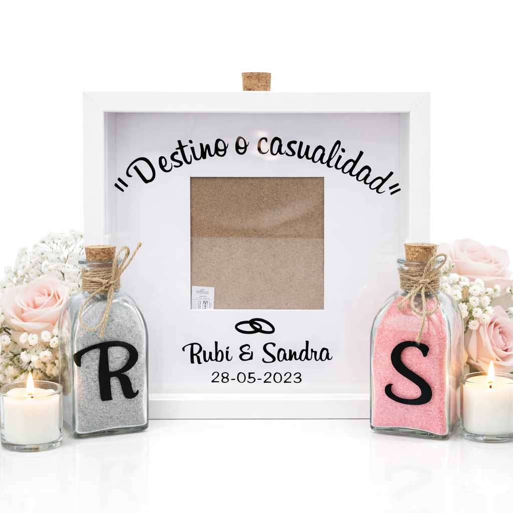 Ritual de arena para bodas personalizado Destino o casualidad