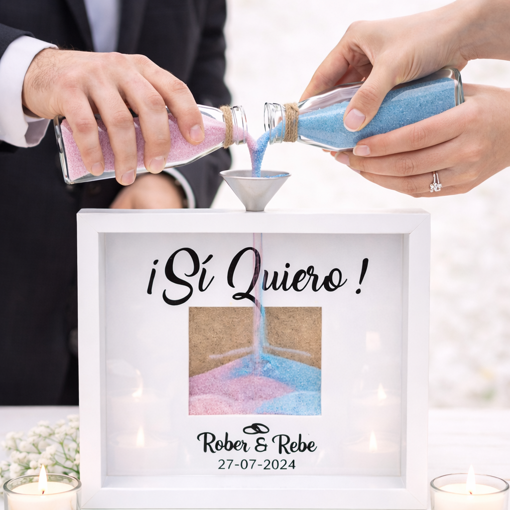 Ritual de arena para bodas personalizado Si Quiero