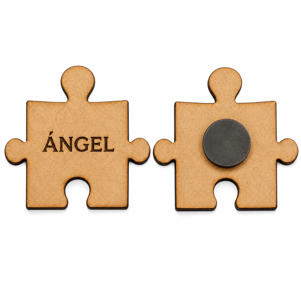 Marcasitios Puzzle Personalizado con Nombre para Bodas y Comuniones