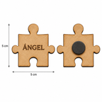Marcasitios Puzzle Personalizado con Nombre para Bodas y Comuniones