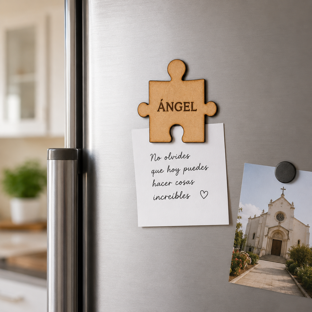 Marcasitios Puzzle Personalizado con Nombre para Bodas y Comuniones