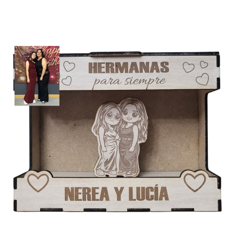 🌟 Caja Funko Personalizada de Madera – Regalo Único para Bodas, Comuniones y Eventos