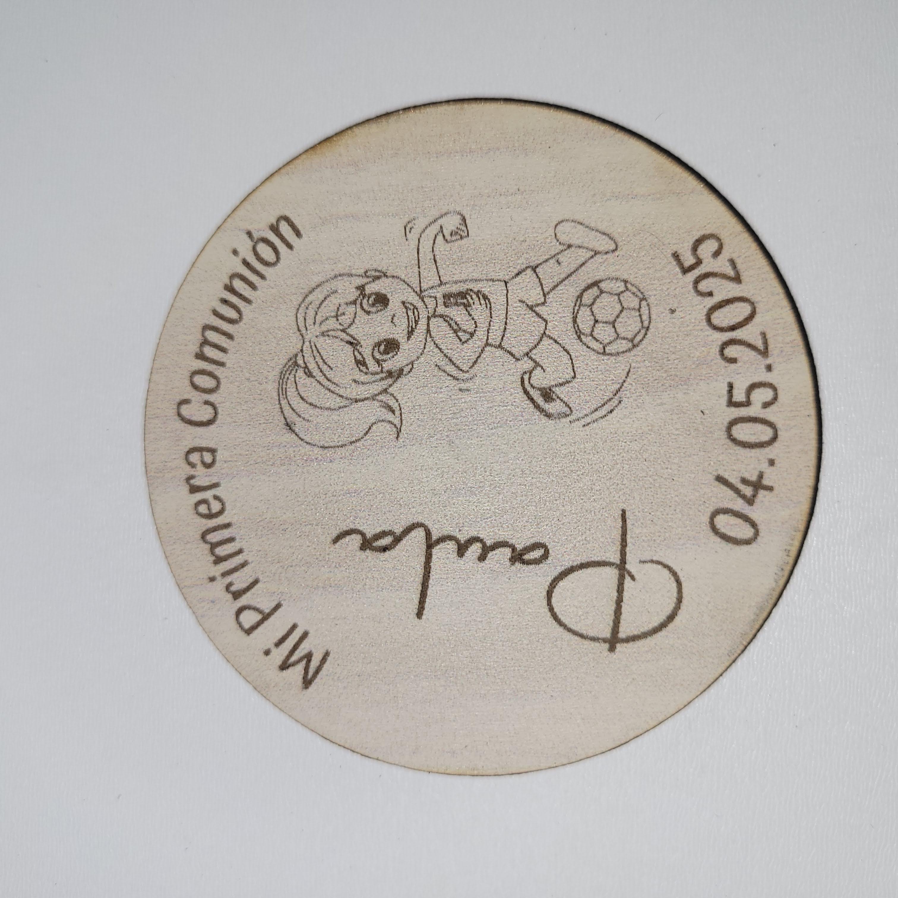 Corta pizza personalizado para comuniones