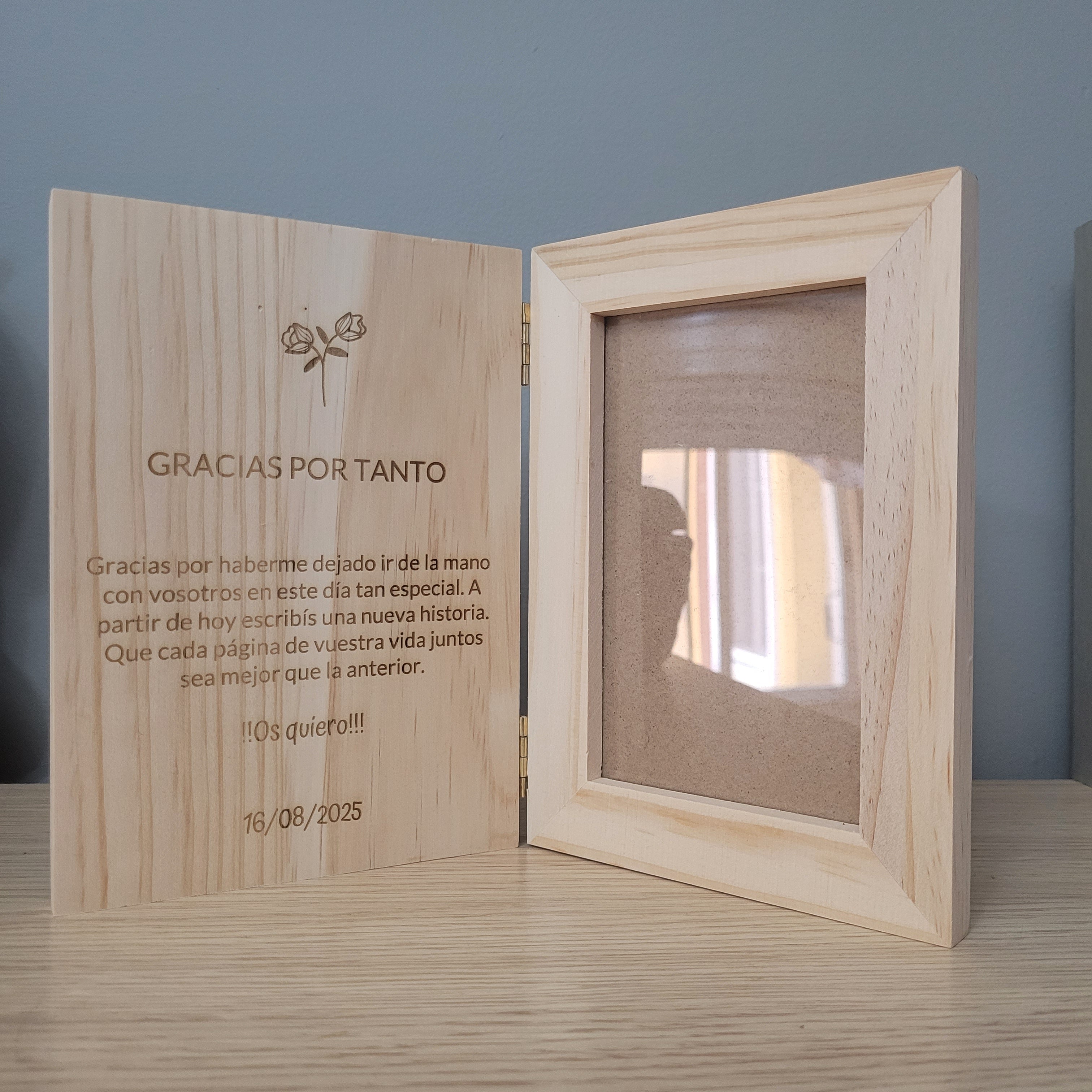 Foto libro personalizado grabado a laser