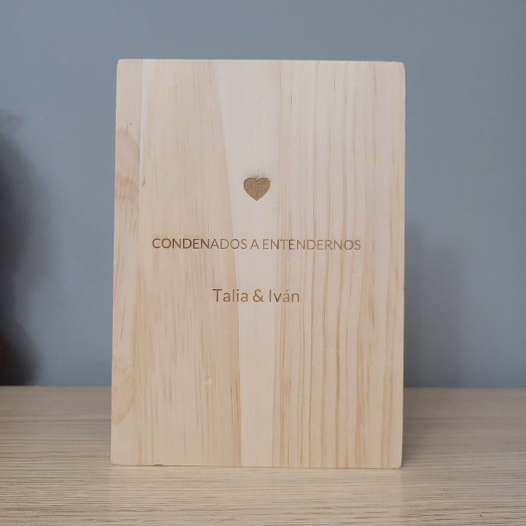 Foto libro personalizado grabado a laser