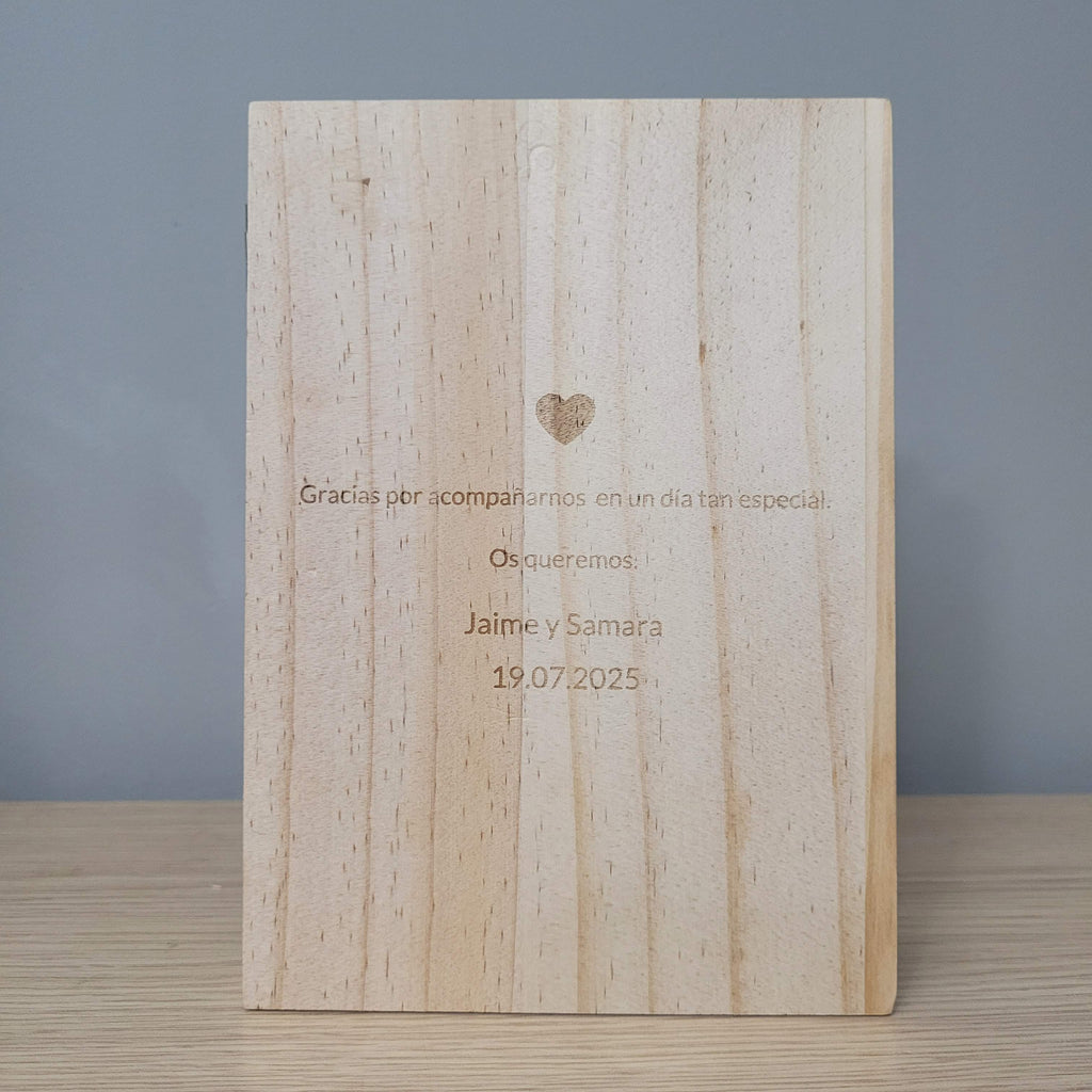 Foto libro personalizado grabado a laser